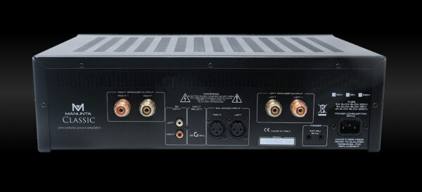 Manunta Classic Power Amp Rear - B Manunta Classic Power Amplifier